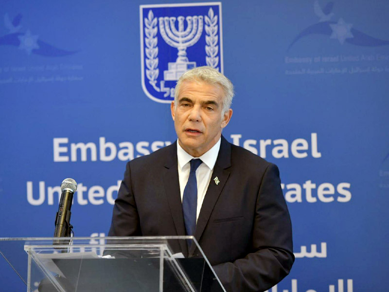 FM Lapid at the inauguration of the Israeli embassy in Abu Dhabi