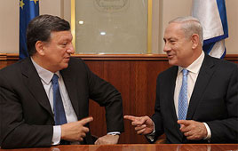 Durão Barroso e Benjamin Netanyahu