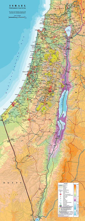 Map of Israel