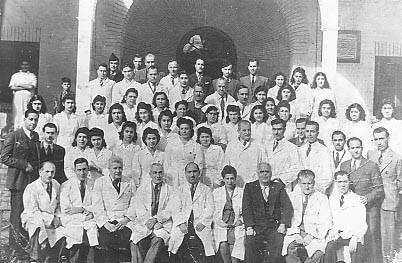 Doctors and nurses at Meir Elias Hospital, Baghdad, 1930s