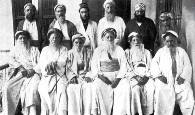 Rabbinical scholars of Baghdad, Iraq in 1910