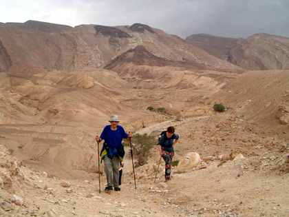 Caminhadas no deserto de Neguev