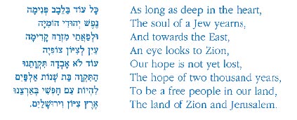 Hatikvah - The national anthem