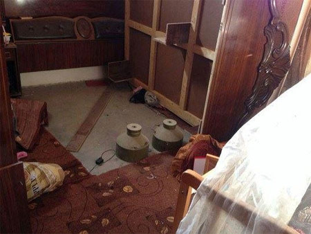 Explosives in a Gazan home placed next to a child's bed