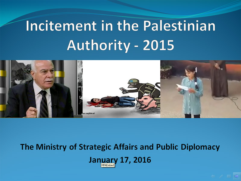 Incitement in the Palestinian Authority - 2015