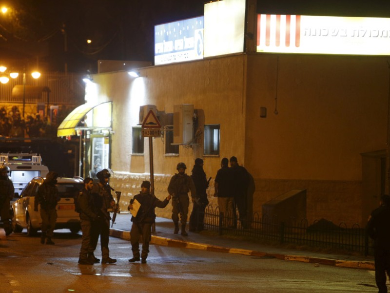 Site of stabbing attack at Beit Horon supermarket