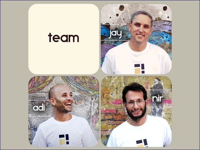 The Pixplit team: Jay Meydad, Adi Binder and Nir Holtzman Ninio