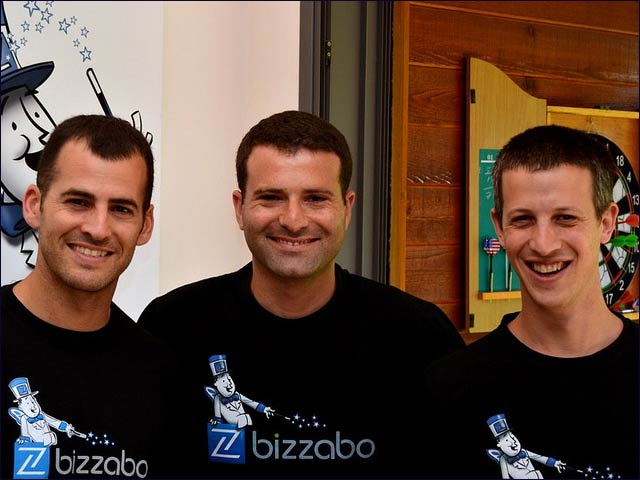 Bizzabo’s founders, from left: Alon Alroy, Eran Ben-Shushan and Boaz Katz