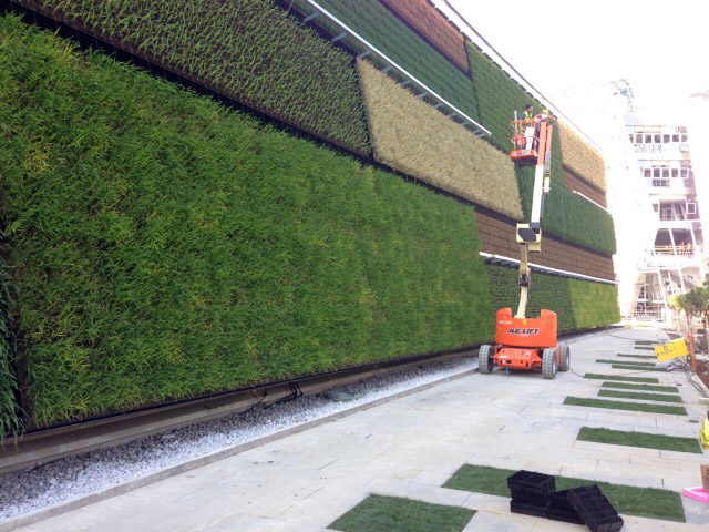 The Green Wall almost ready for the opening of Expo Milano 2015