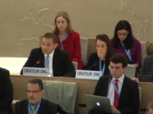 Micah Avni addresses the UNHRC