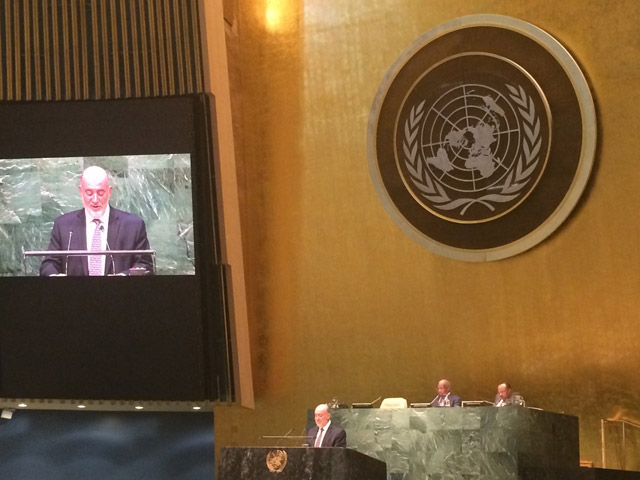 Amb Prosor addresses UNGA on 70th Anniversary of the end of WWII