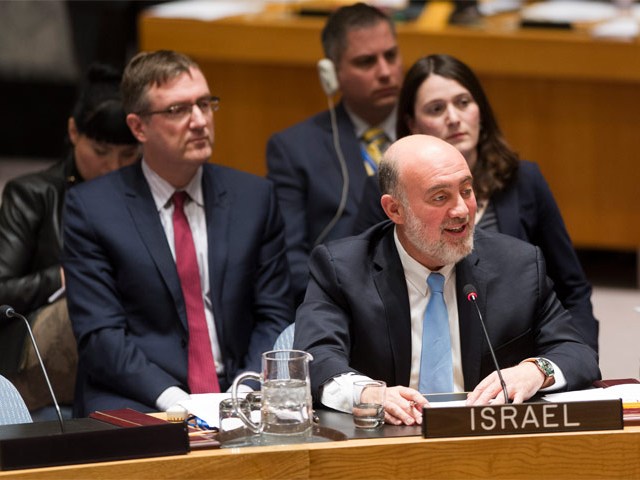 Amb Prosor addresses UNSC Middle East debate