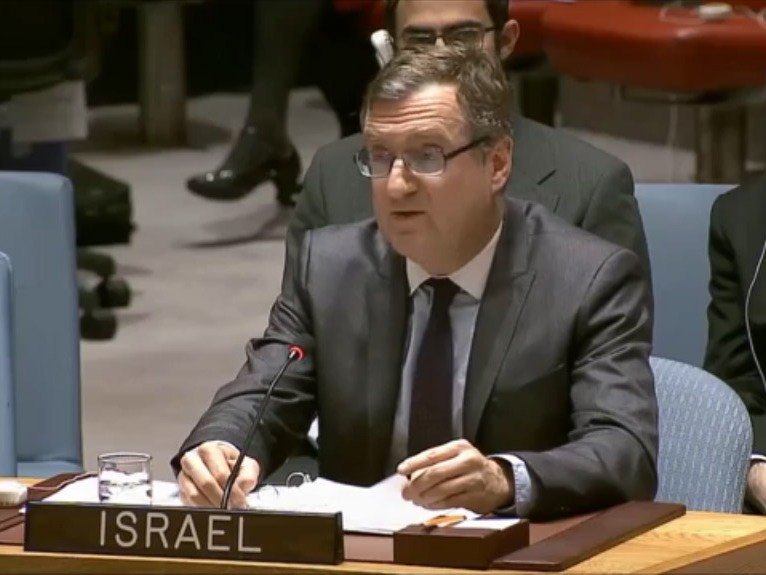 Ambassador David Roet addresses the UN Security Council