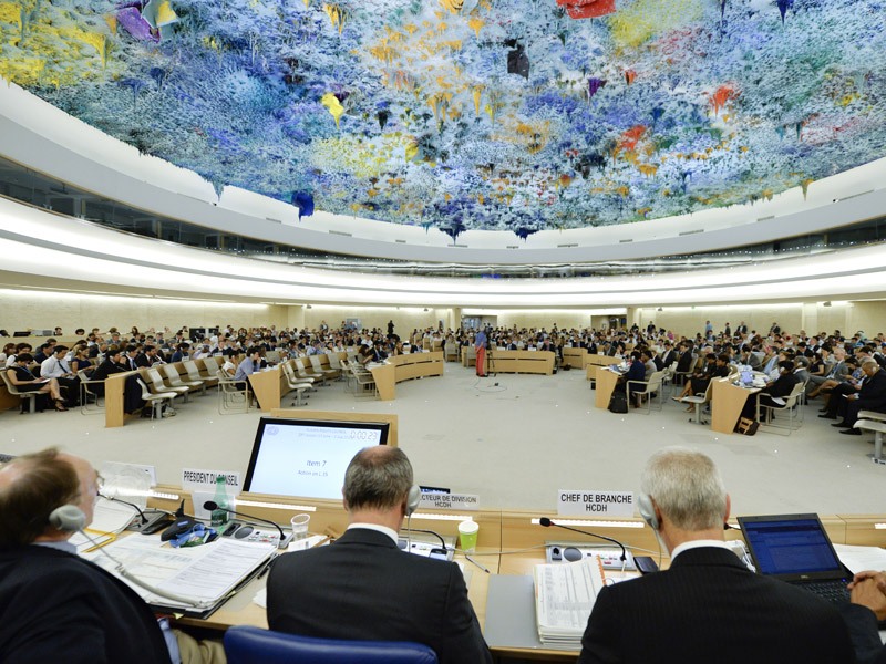 Meeting of the UN Human Rights Council, Geneva