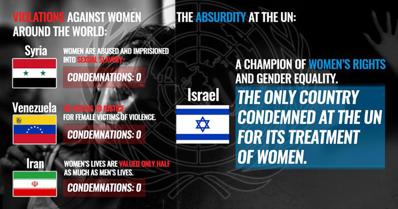 UN Resolution: "Israel is responsible for domestic violence against Palestinian women"