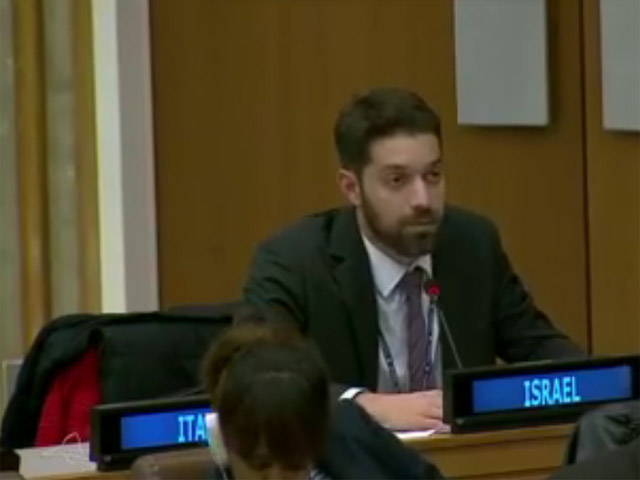 Nadav Yesod addresses UN Third Committee