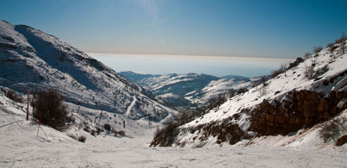 View from Mt. Hermon ski resort