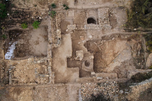 General view of the excavation site