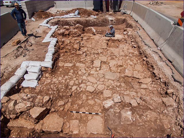 Section of Roman road uncovered in excavations