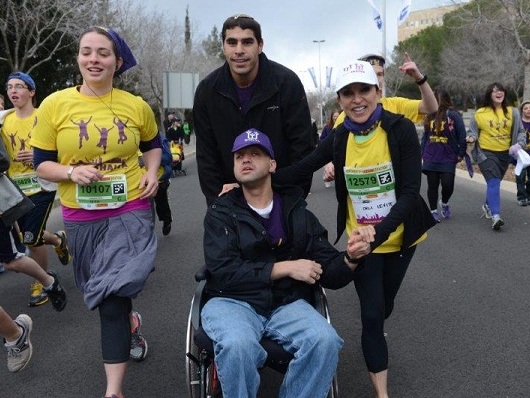 Team SHALVA at the 2013 Jerusalem Marathon