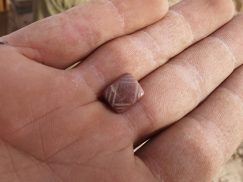 Seal made of carnelian stone found in cave