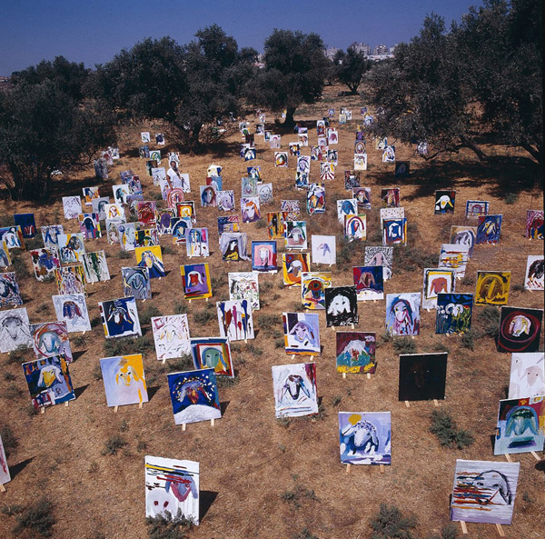 Sheep herd - Menashe Kadishman