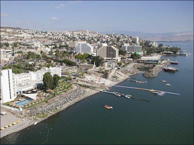 Aerial view of Tiberias