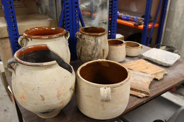 Ceramic bowls from the sunken ship