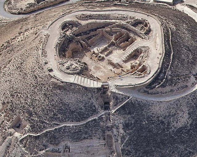 Aerial photo of Herodium complex