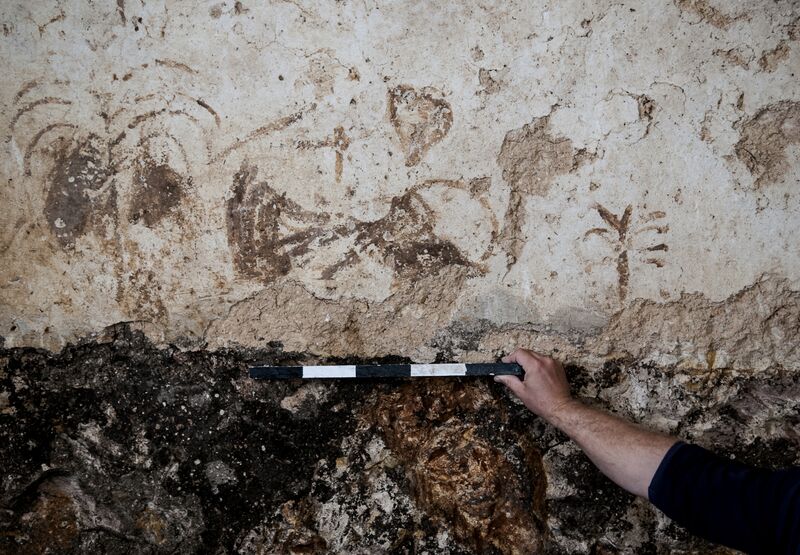 Some of the inscriptions on the walls of the ritual bath