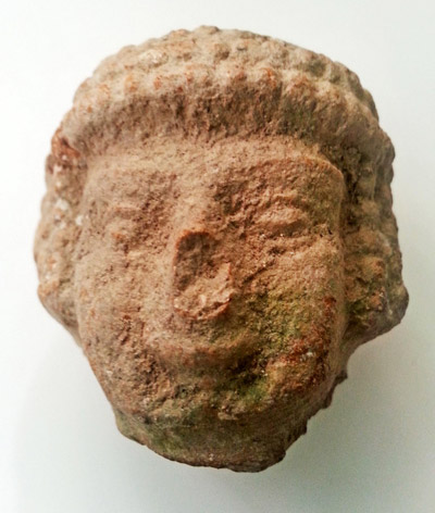 Head of a statue of the goddess of fertility found in Beit Shemesh