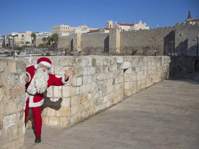 Santa in Jerusalem