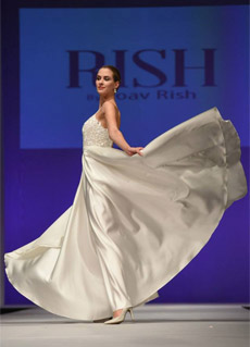 Yoav Rish exhibits at New York Bridal Week