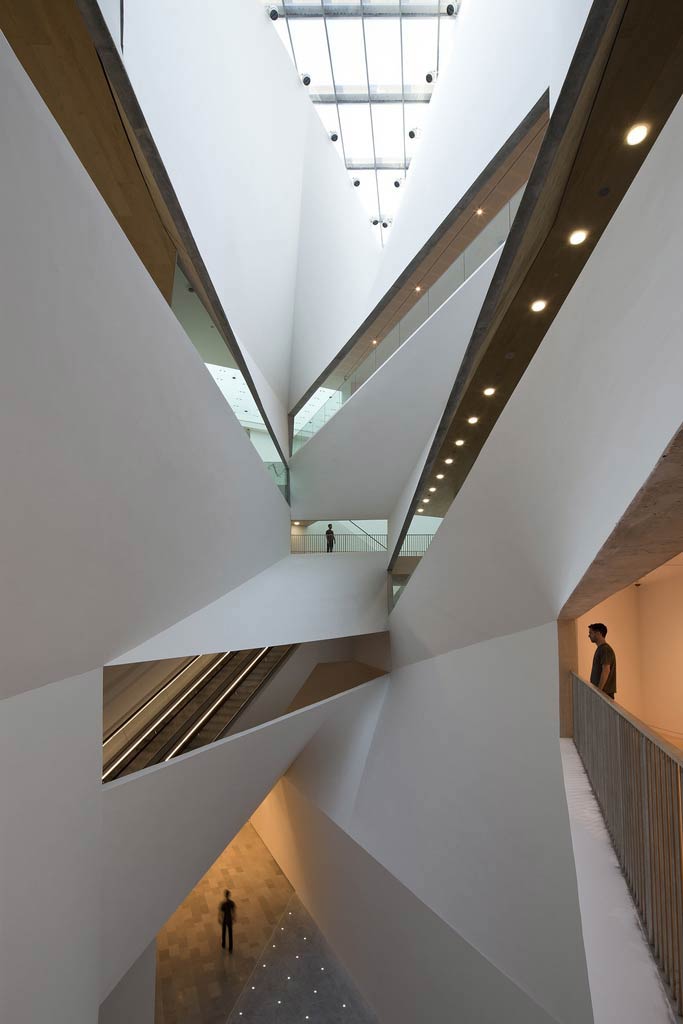 Interior of new wing of tel Aviv Museum of Art