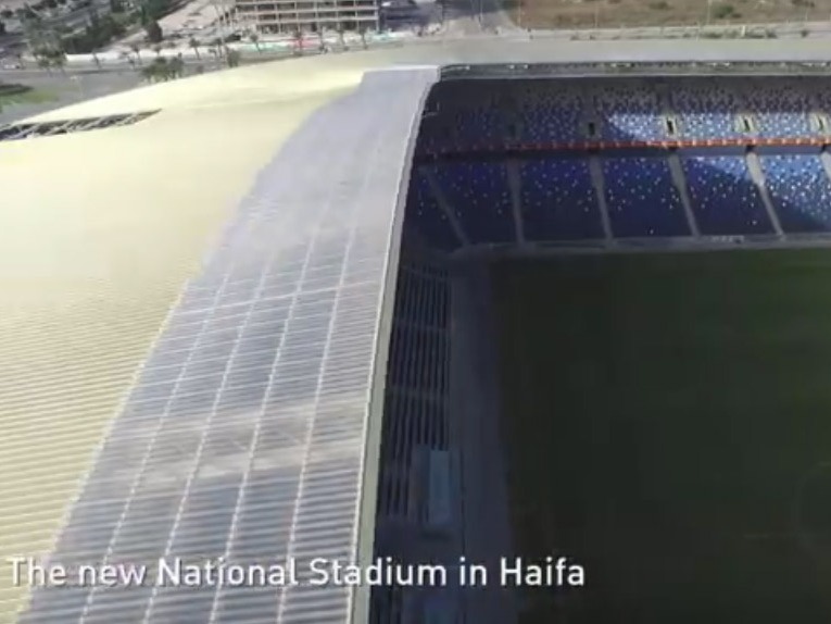 The new national stadium in Haifa