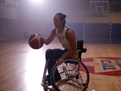 Paralyzed Israeli athlete Moran Samuel