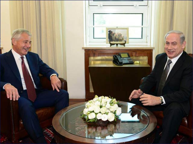 PM Netanyahu meets with Secretary Hagel in Jerusalem