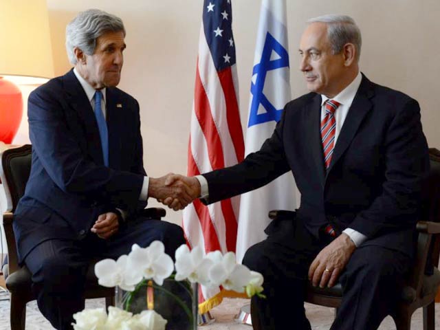 PM Netanyahu and Secretary of State Kerry in Jerusalem