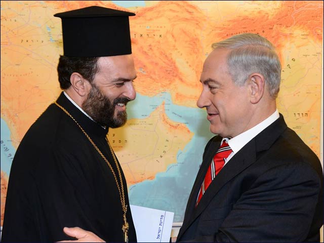 PM Netanyahu meets with Christian spiritual leader Father Gabriel Nadaf