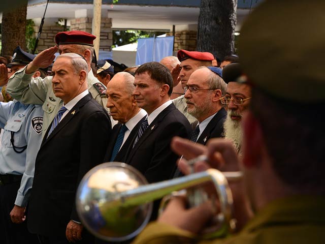 PM Netanyahu at the Memorial Day ceremony