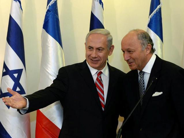 PM Netanyahu meets with French FM Fabius