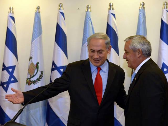 PM Netanyahu and President Otto Fernando Perez Molina of Guatemala