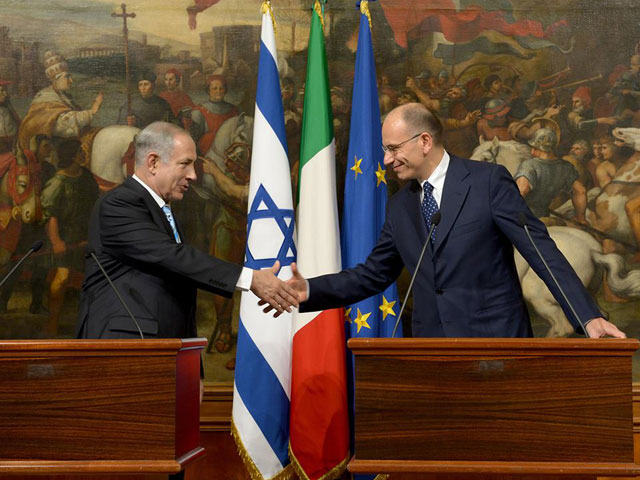 PM Netanyahu meets Italian PM Letta