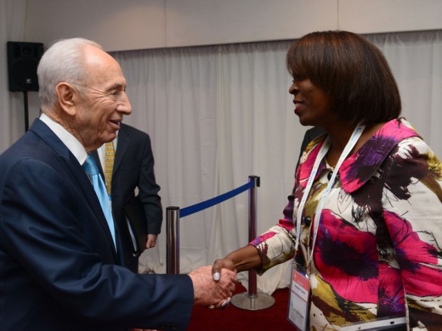 President Peres meets WFO head Cousin