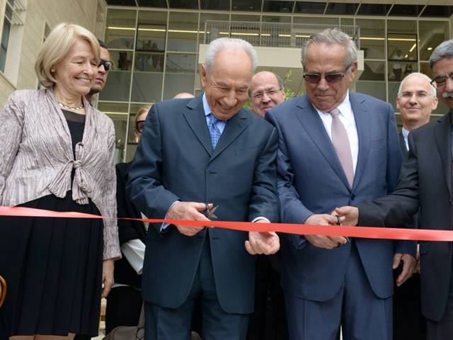 President Peres officially opens industrial high-tech park in Nazareth