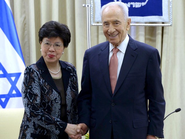 President Peres and WHO DG Dr. Chan