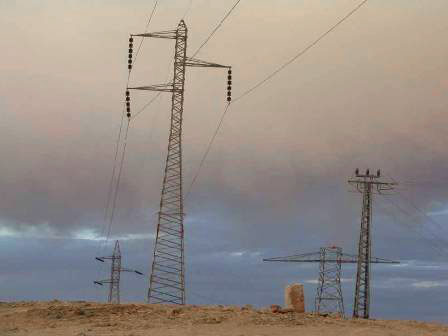 Electricity lines to Gaza