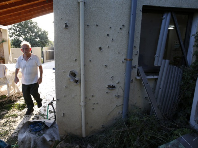 House damaged by a rocket fired from Lebanon into Israel, 22 August 2013