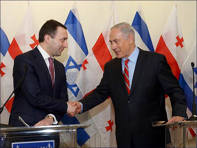 PM Netanyahu with Georgian Prime Minister Irakli Garibanshvili