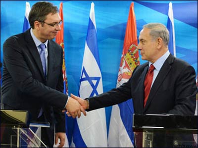 PM Netanyahu meets with Serbian PM Vučić